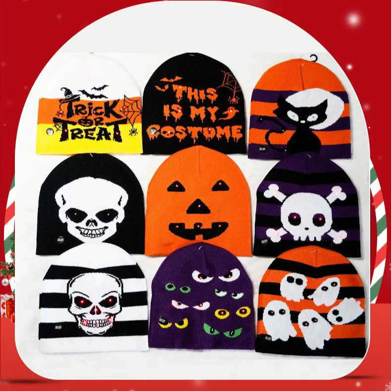 Hip Hop Skull Winter Warm Beanie Mütze: Das perfekte Accessoire für Halloween und darüber hinaus